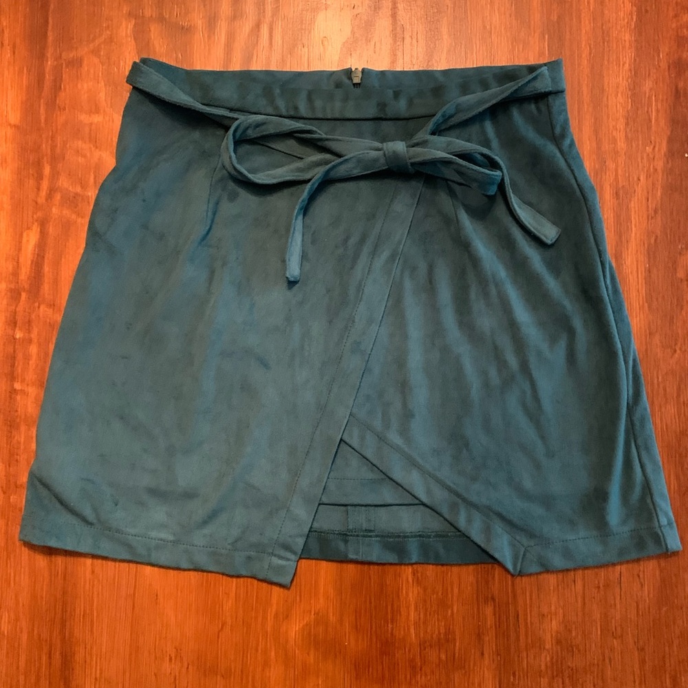 Suede skirt
